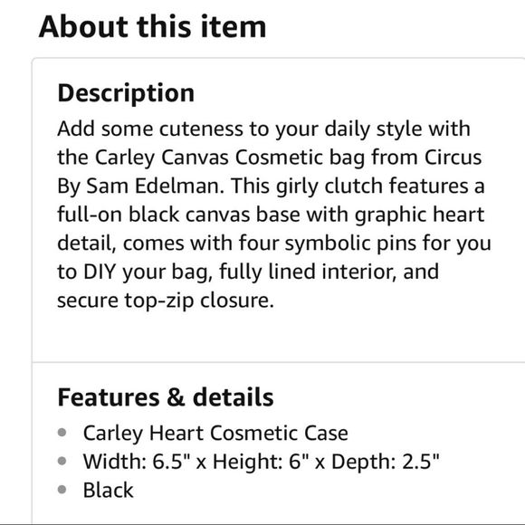 Sam Edelman Green Heart Zipper Pouch ✨NEW✨Tags - Picture 4 of 8